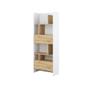 Bed Concept BC-22 Bookcase 84cm [Oak] - Front Image