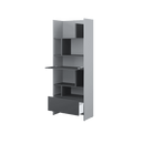 Bed Concept BC-22 Bookcase 84cm [White] - Interior Image