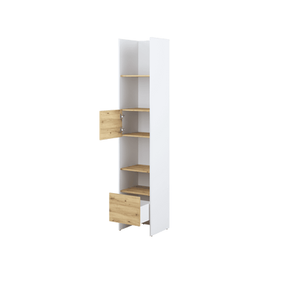 Bed Concept BC-23 Tall Storage Cabinet 44cm [White] - Interior Image