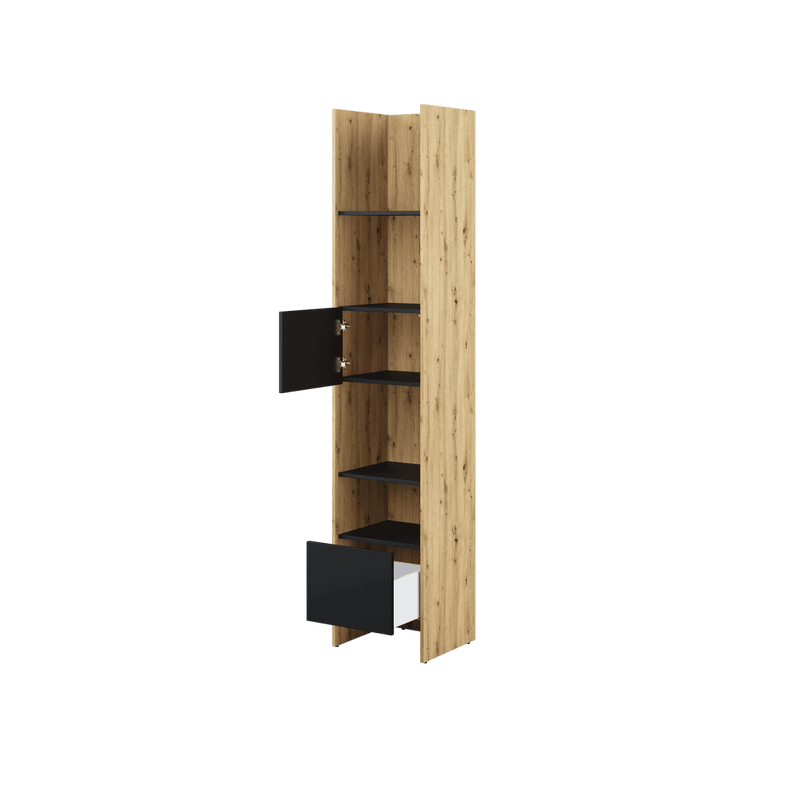 Bed Concept BC-23 Tall Storage Cabinet 44cm [Oak] - Interior Image