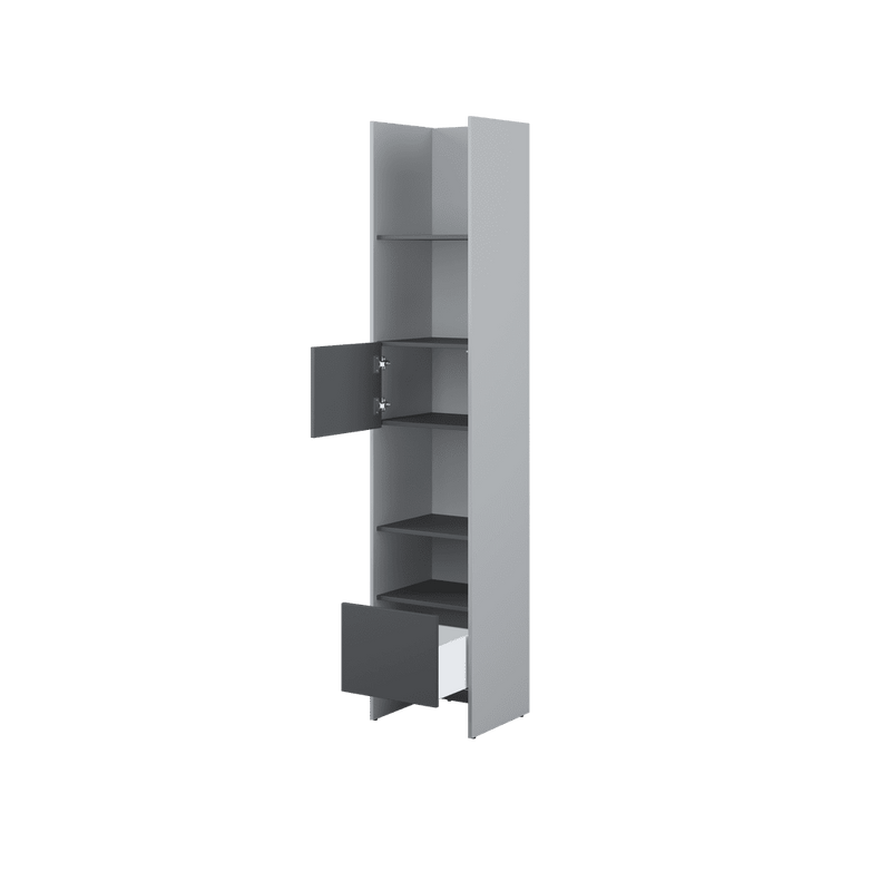 Bed Concept BC-23 Tall Storage Cabinet 44cm [White] - Interior Image 2 