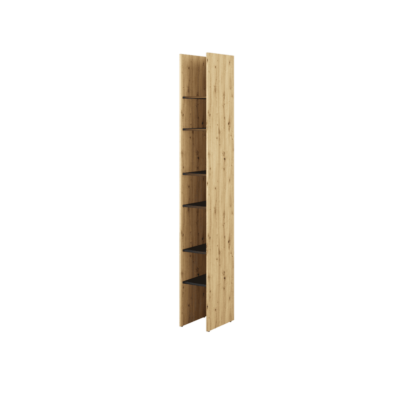 Bed Concept BC-24 Bookcase 27cm [Oak] - Front Image