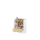 Bed Concept BC-25 Sideboard Cabinet 92cm [White] - Interior Image 2