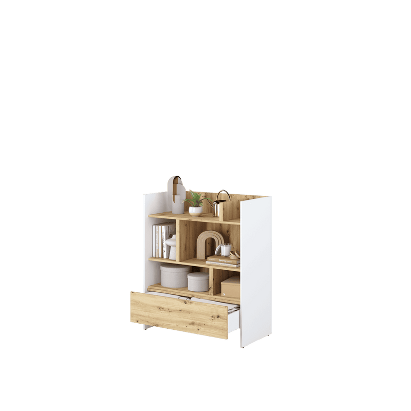 Bed Concept BC-25 Sideboard Cabinet 92cm [White] - Interior Image 2