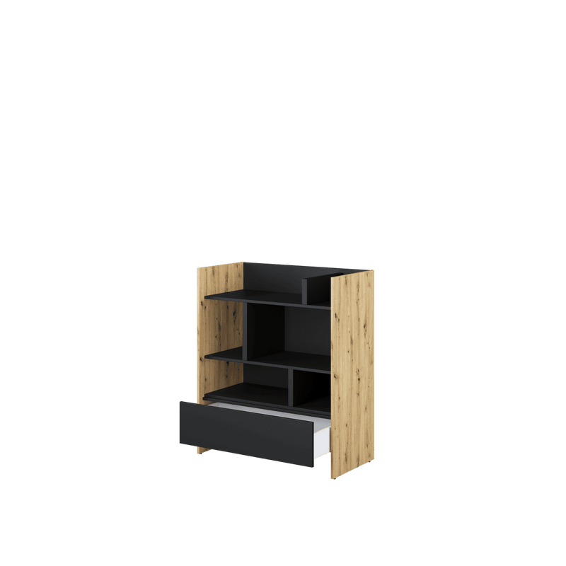 Bed Concept BC-25 Sideboard Cabinet 92cm [Oak] - Interior Image 