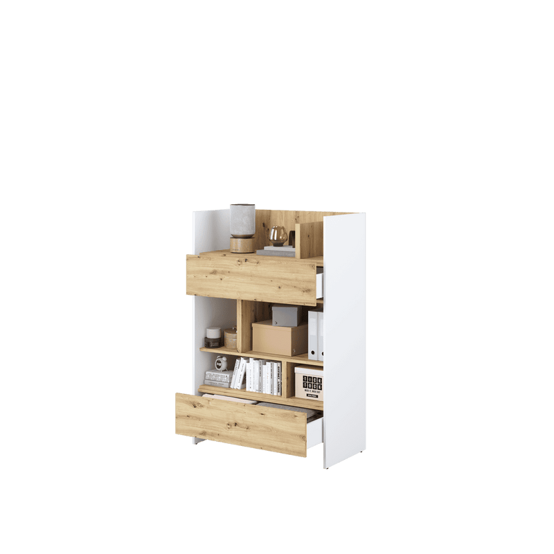 Bed Concept BC-25 Sideboard Cabinet 92cm [White Matt] - Interior Image 2