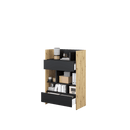 Bed Concept BC-25 Sideboard Cabinet 92cm [Oak] - Interior Image 3