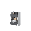 Bed Concept BC-25 Sideboard Cabinet 92cm [Grey] - Interior Image 3