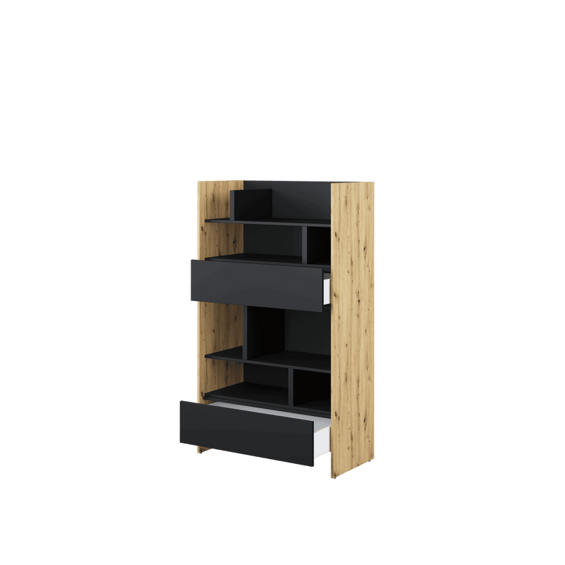 Bed Concept BC-27 Sideboard Cabinet 92cm [Oak] - Interior Image
