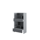 Bed Concept BC-27 Sideboard Cabinet 92cm [Grey] - Interior Image