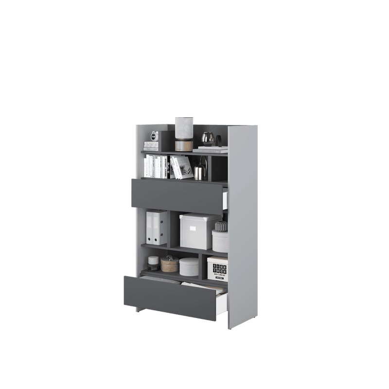 Bed Concept BC-27 Sideboard Cabinet 92cm [Grey] - Interior Image 2