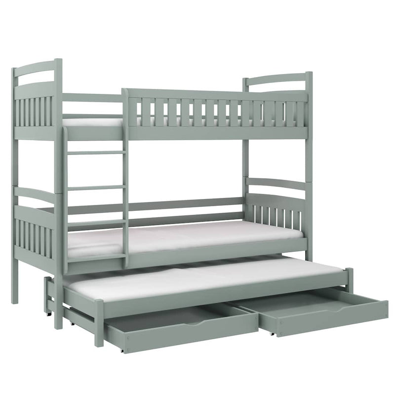 Full over full bunk bed with shop full size trundle