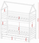 Dalia Bunk Bed with Trundle and Storage