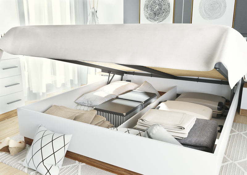 Dentro DT-02 Bed with Storage and LED 140cm