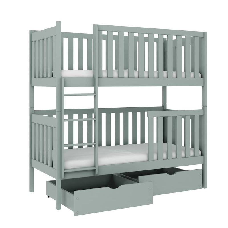 Wooden Bunk Bed David with Storage