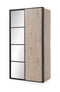 Glass Loft 2 Door Wardrobe 109cm