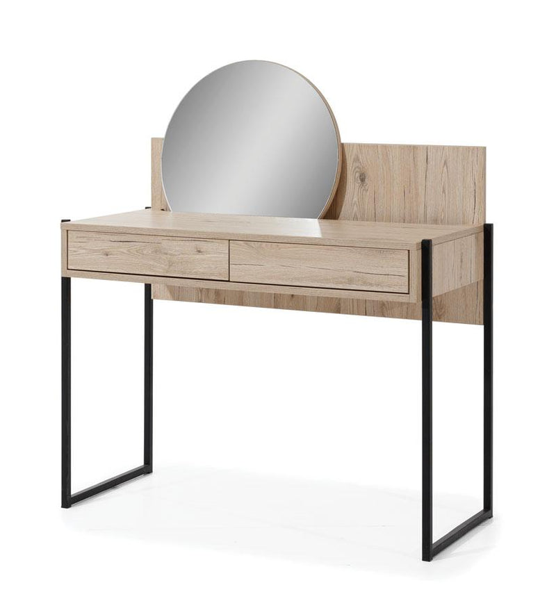 Glass Loft Dressing Table with Mirror