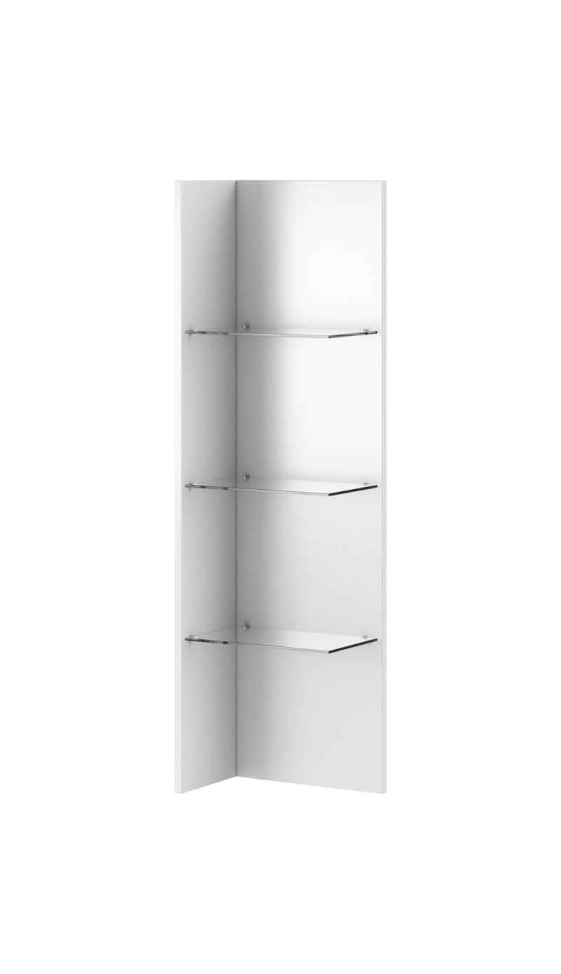 Helio 03 Hanging Panel with Glass Shelves