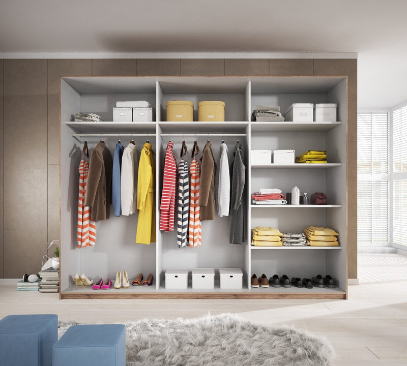Galaxy wardrobe best sale cupboard shelves