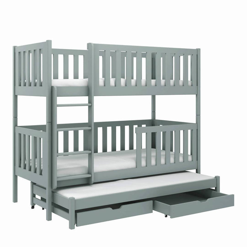 Lea Bunk Bed with Trundle and Storage