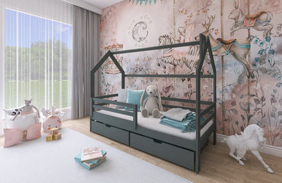 Wooden Single Bed Lila Bed With Storage