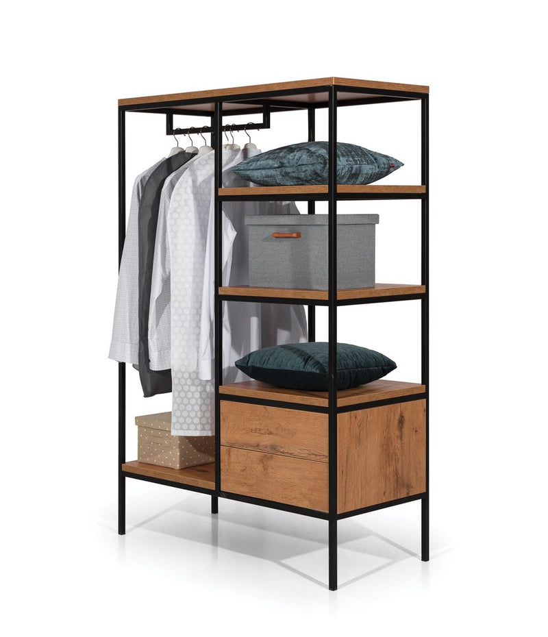 Open wardrobe hotsell with drawers