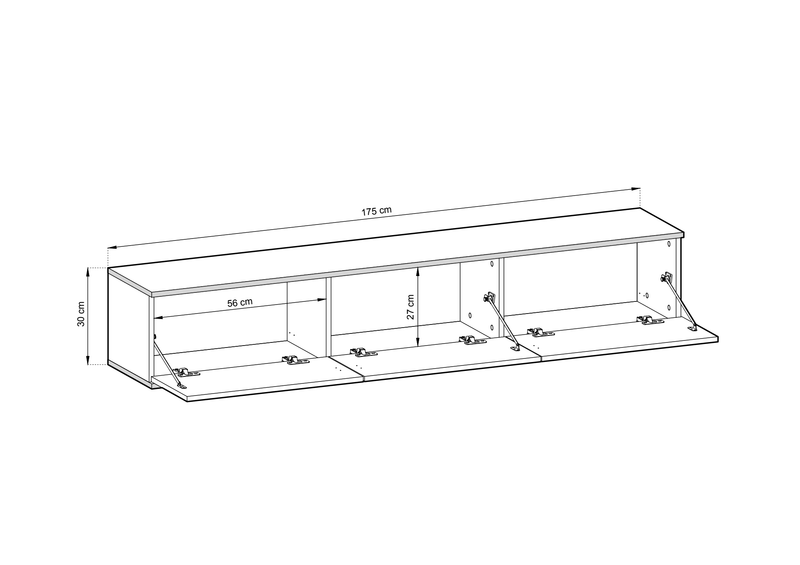 Oro Floating TV Cabinet 175cm