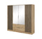 Nelly Hinged Door Wardrobe 206cm [Mirror]
