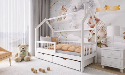 Wooden Single Bed Oskar Bed With Storage