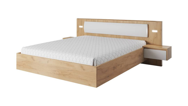 Xelo Bed Frame With Bedside Cabinets [EU King]