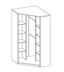 Pok PO-01 Corner Wardrobe