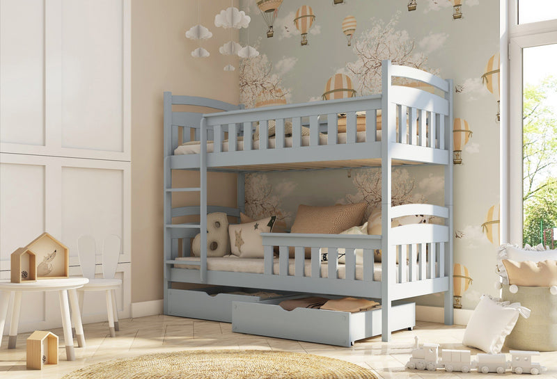 Wooden Bunk Bed Harry with Storage