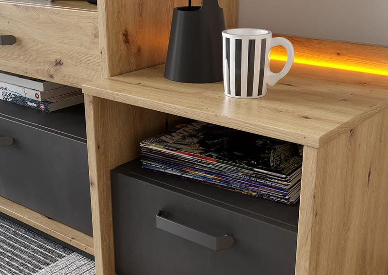 Qubic 10 Bedside Cabinet With LED