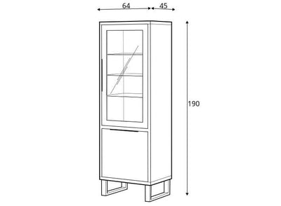 Halle 05 Tall Display Cabinet