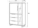 Halle 12 Tall Display Cabinet