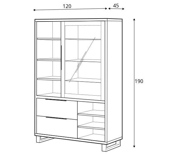 Halle 13 Tall Display Cabinet